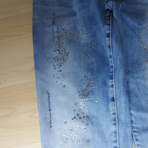 Tricotto Rhinestone Bling Embellished Jeans - Picture 6 of 10